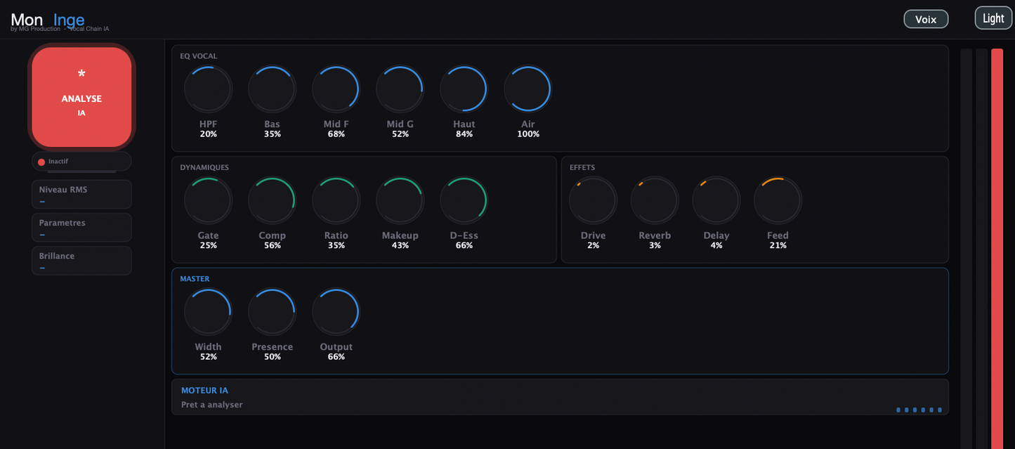 MonIngé - Plugin de Mixage IA