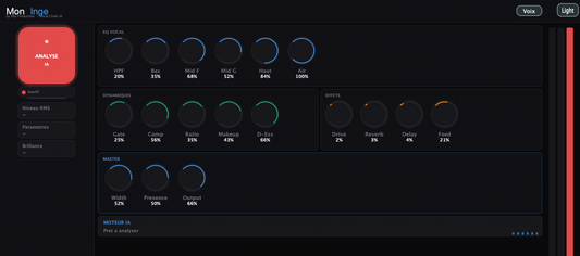 MonIngé - Plugin de Mixage IA